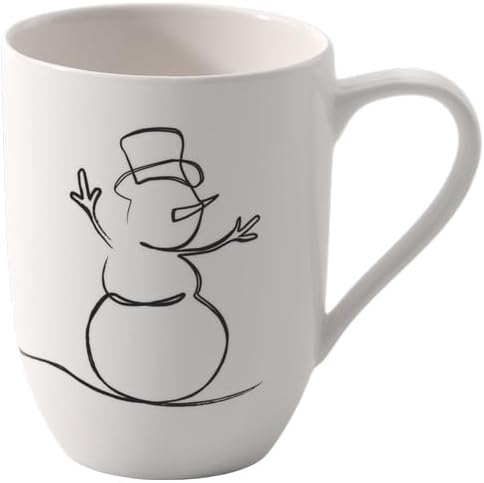 Villeroy & Boch - Statement Lines tazza con manico, XMAS, 280ml, porcellana Premium, bianco