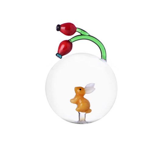 Ichendorf Collezione Woodland Tales. Palla Natale Coniglio-Bacche