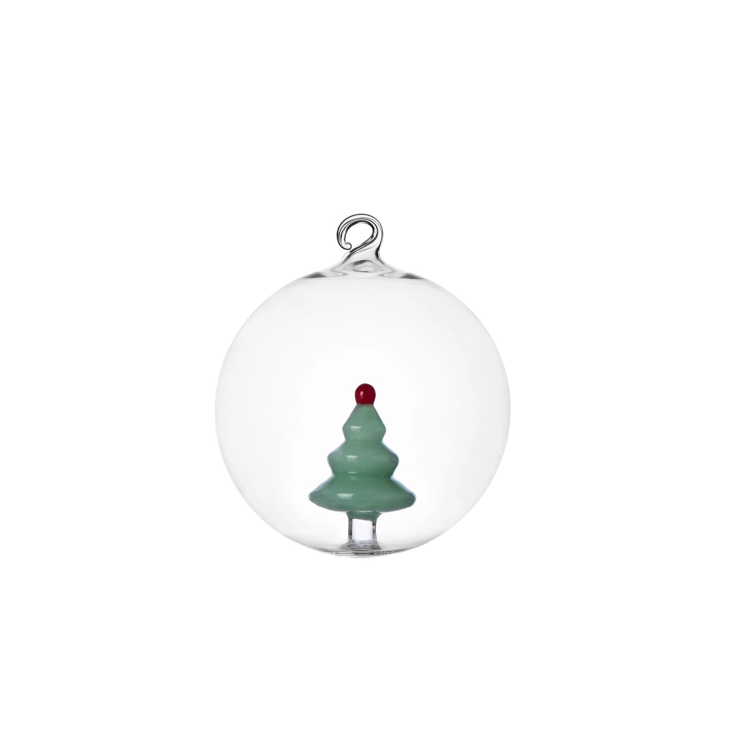 Palla Natale albero verde opaco Ichendorf Collezione Woodland Tales