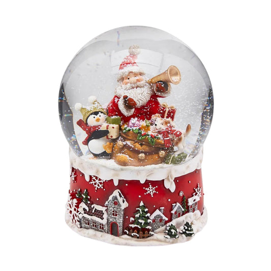 EDG Sfera Acqua Babbo Natale con Sacco, Carillon H20