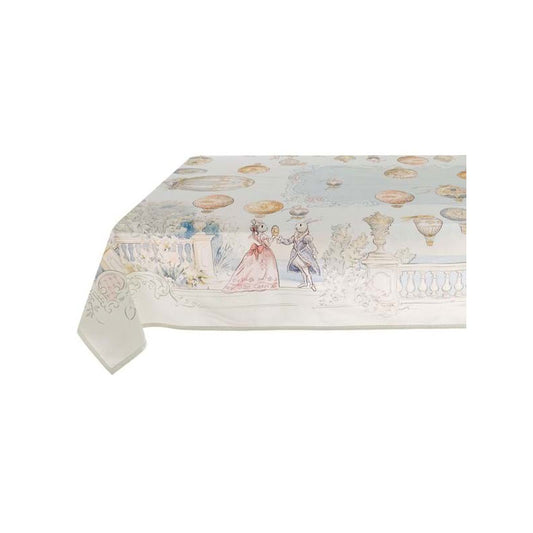 Blanc Mariclo – Tovaglia in cotone Pasqua 160×220 cm – Rococo Collection