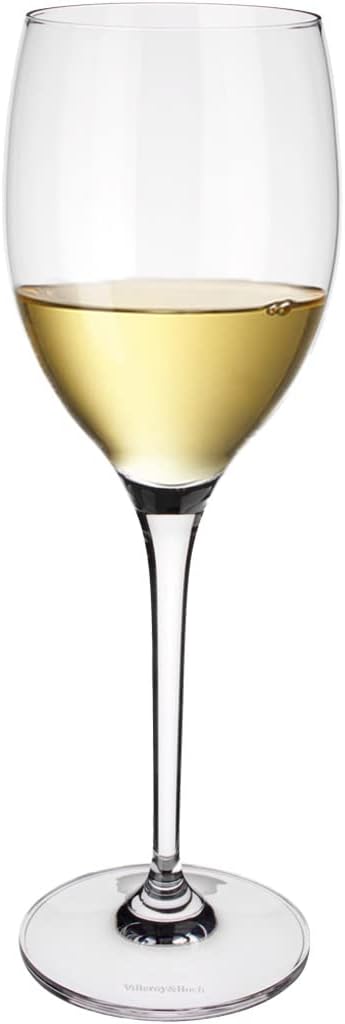 Villeroy und Boch Maxima - Set di 4 calici da vino bianco, 365 ml, 24 cm, trasparenti e lavabili in lavastoviglie