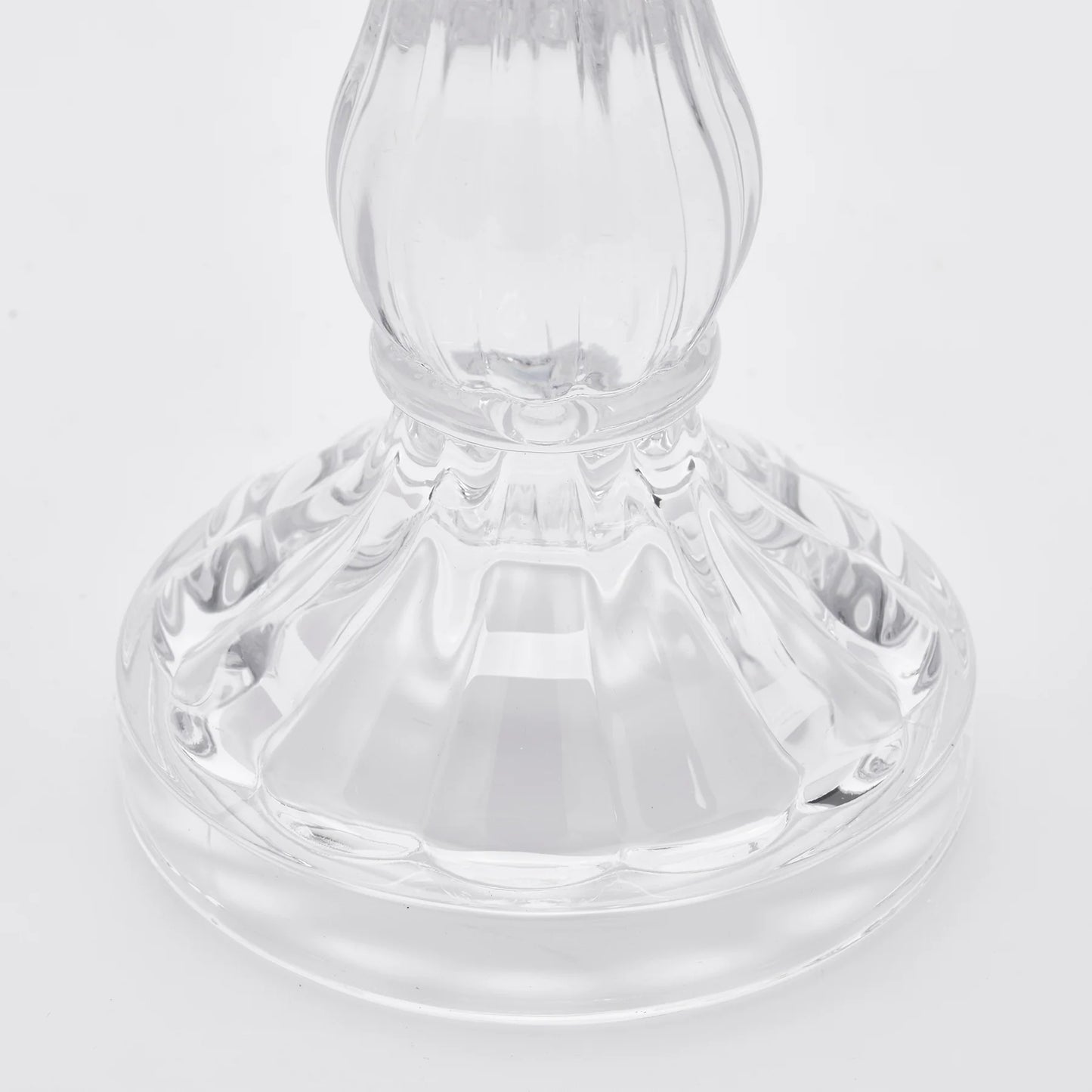 EDG Enzo De Gasperi Portacandela Crystal Sinuoso H31 cm