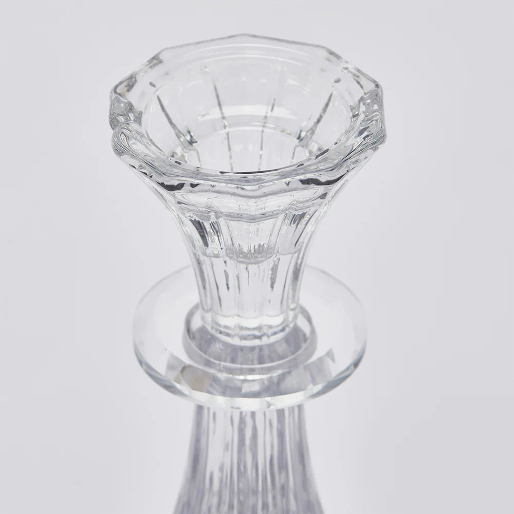 EDG Enzo De Gasperi Portacandela Crystal Sinuoso H31 cm