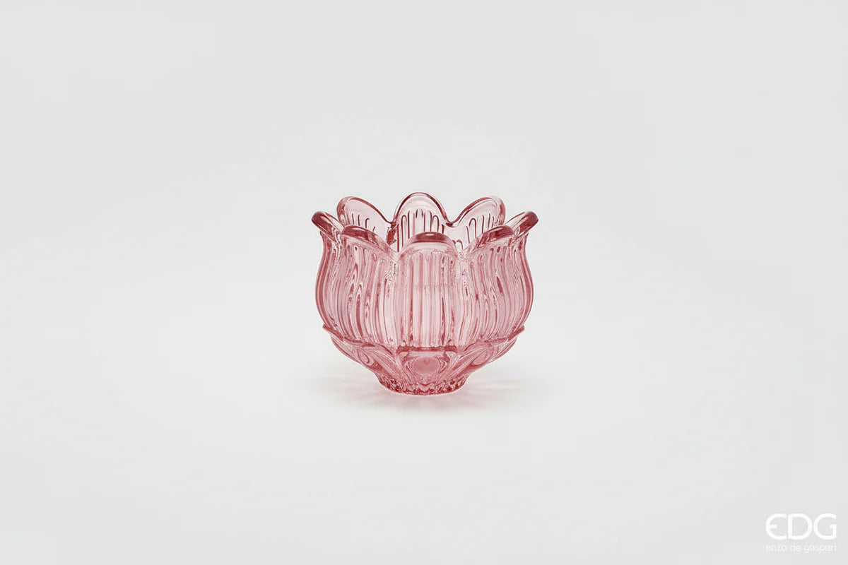 EDG Enzo De Gasperi Portacandela Tulipano Testa H 10 Cm D 12,5 Cm 4 Ass. Multicolor 1 Pz