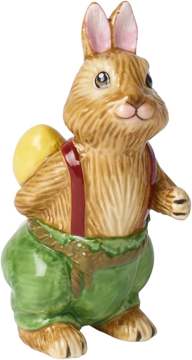 Villeroy & Boch Bunny Tales Statuetta di Porcellana Paul, Multicolore, Piccola