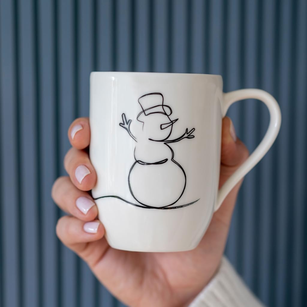 Villeroy & Boch - Statement Lines tazza con manico, XMAS, 280ml, porcellana Premium, bianco