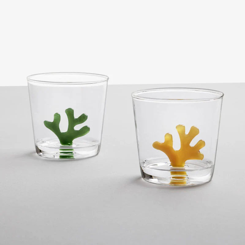 Ichendorf Milano Tumbler Corallo Verde Coral Reef in Vetro