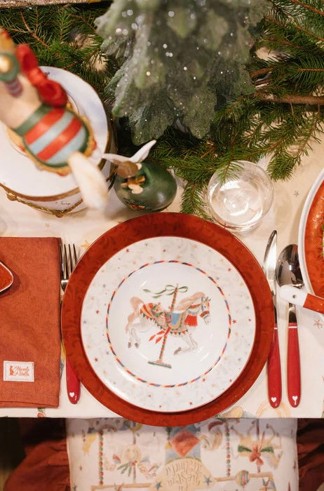 Nuvola di Stoffa, Set Piatti “La Giostra” 18pz in porcellana