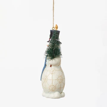 Enesco Addobbo "Pupazzo di neve" con albero di Natale - Heartwood Creek Disney Tradition