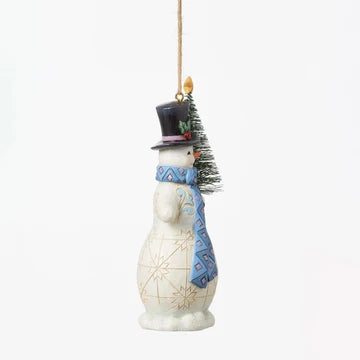 Enesco Addobbo "Pupazzo di neve" con albero di Natale - Heartwood Creek Disney Tradition