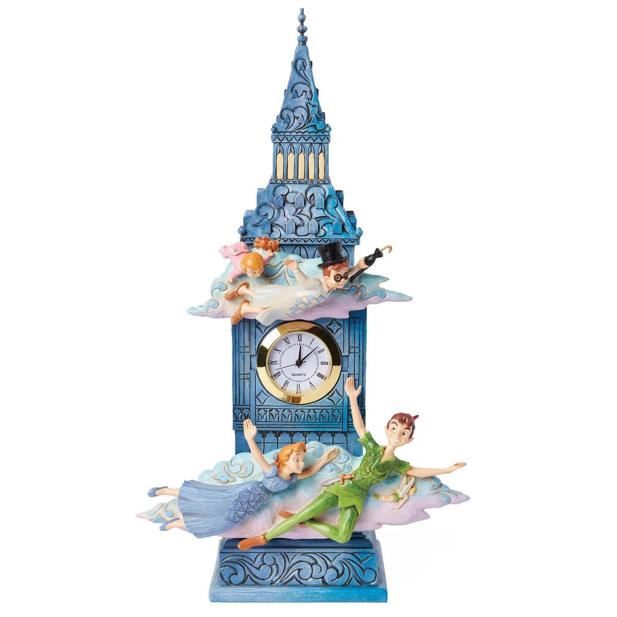 Statuetta con orologio di Peter Pan - Disney Traditions