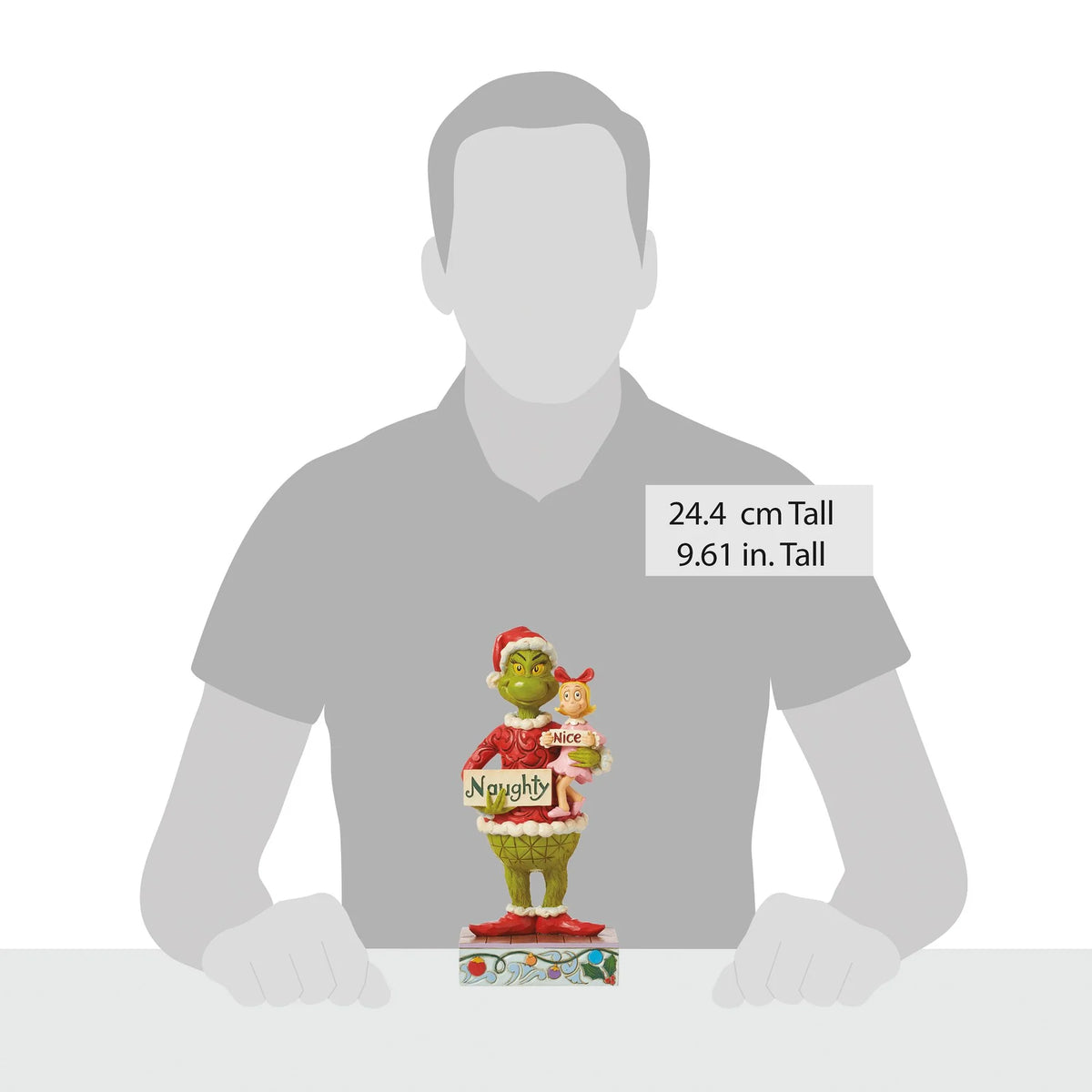 ENESCO Grinch e di Cindy Lou con cartello - Grinch by Jim Shore