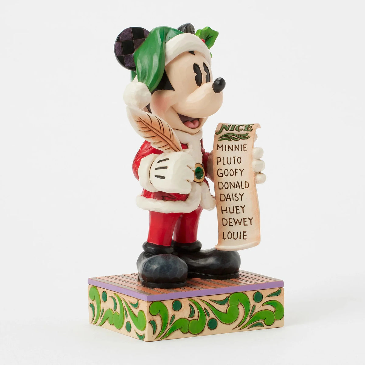 Disney Tradition Enesco Statuetta di Topolino e la sua lista dei regali di Natale - Disney Traditions