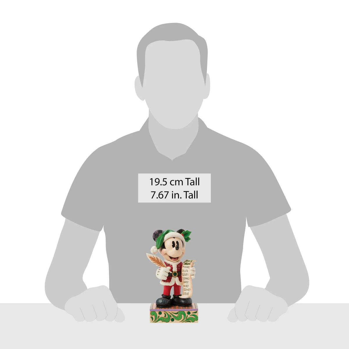 Disney Tradition Enesco Statuetta di Topolino e la sua lista dei regali di Natale - Disney Traditions