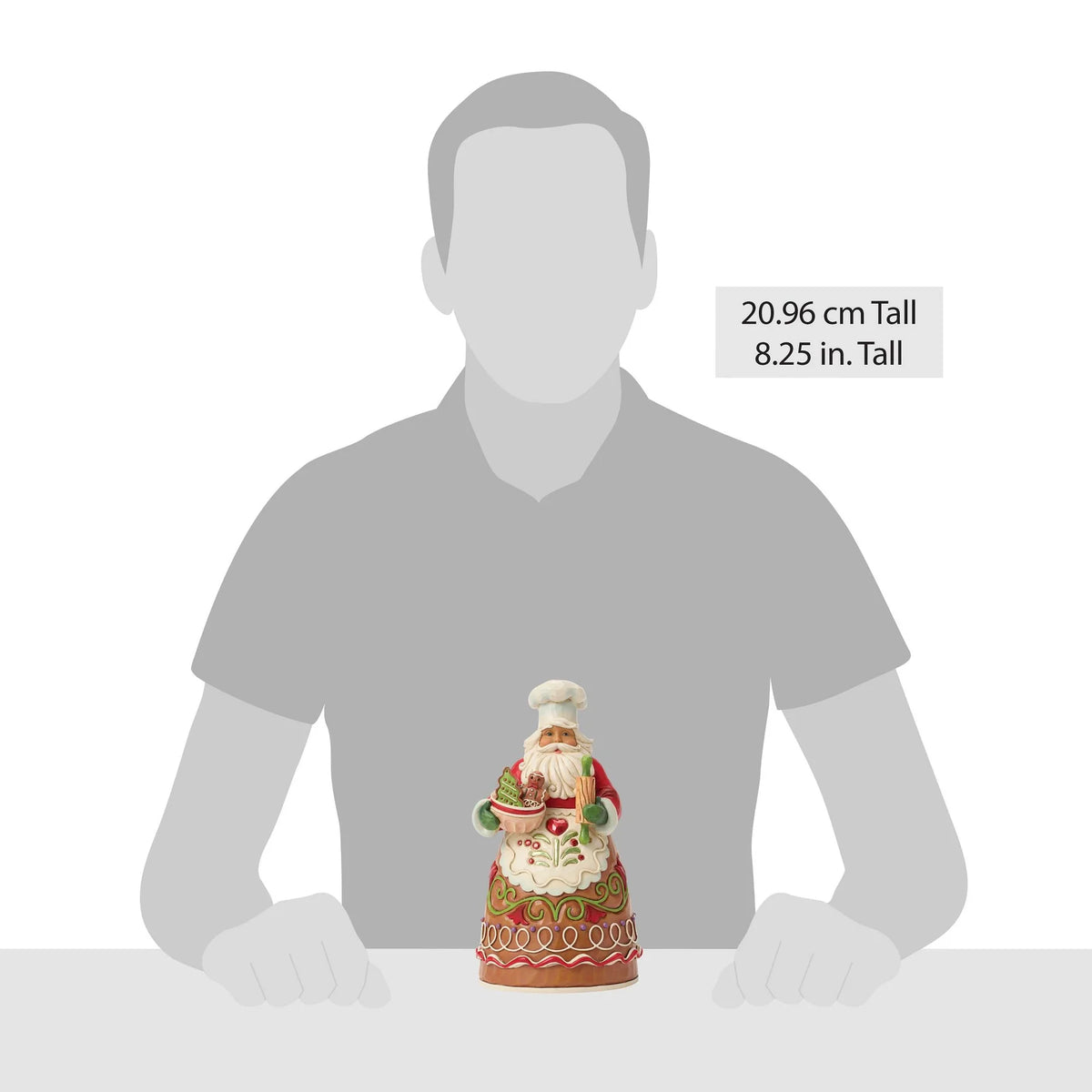 Enesco Disney Traditions Chef di pasticcini di pan di zenzero Babbo Natale