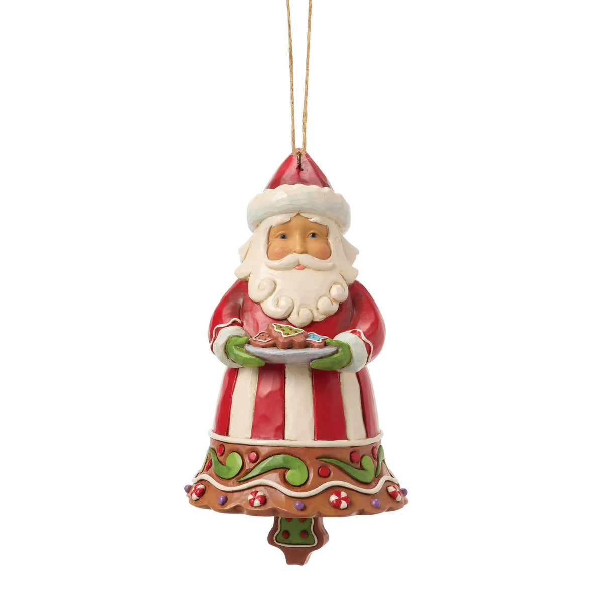 Enesco Disney Traditions Babbo Natale di pan di zenzero con campana