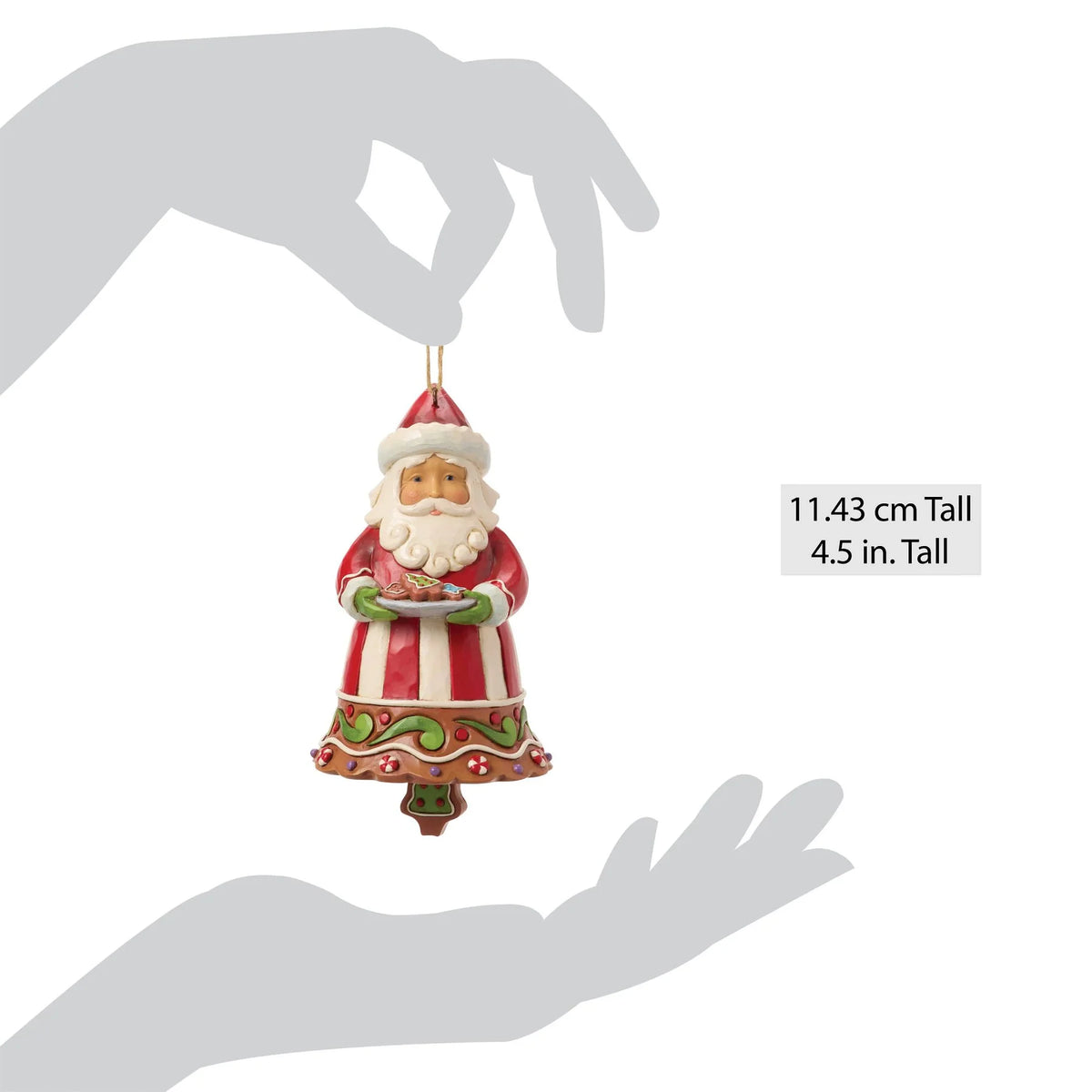 Enesco Disney Traditions Babbo Natale di pan di zenzero con campana