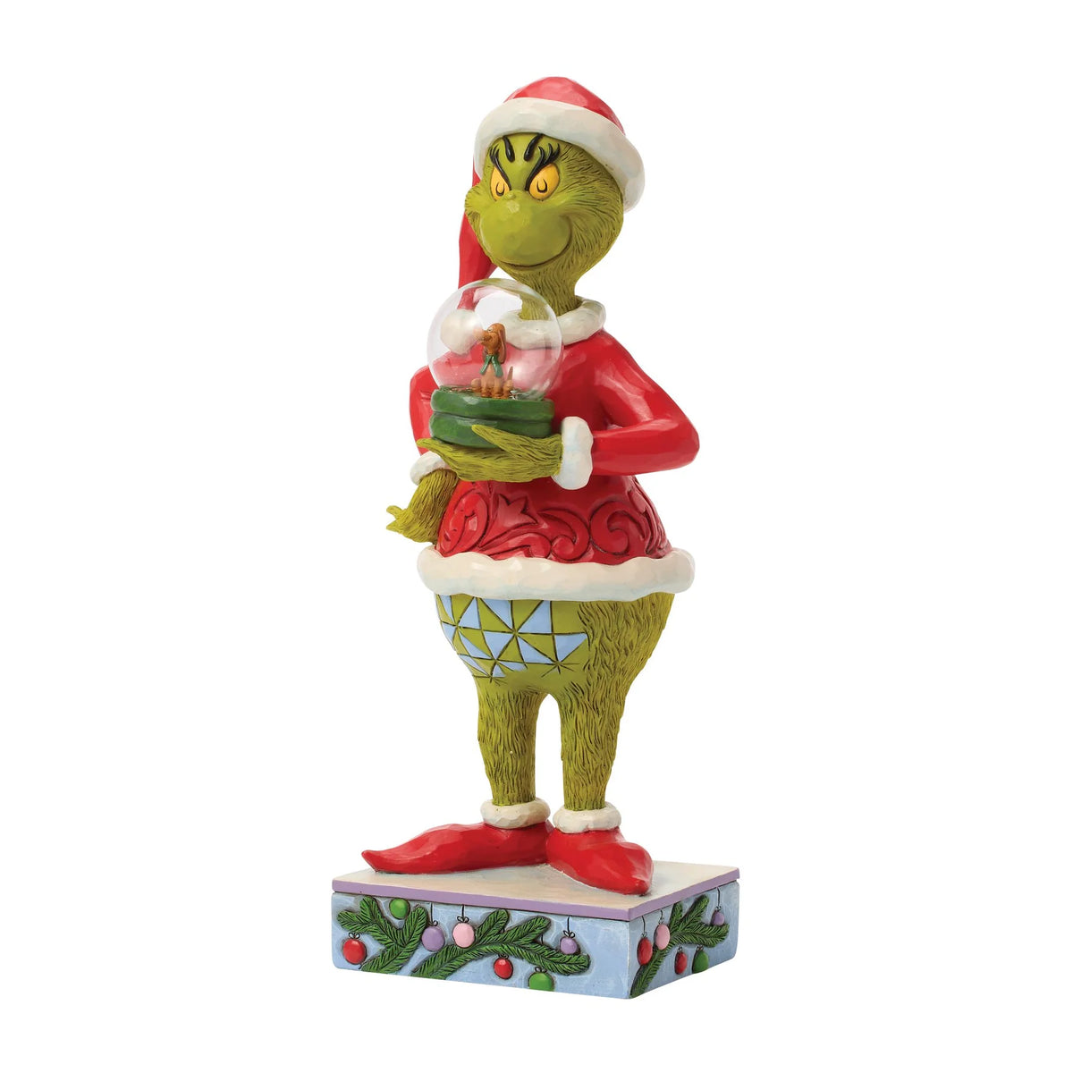Disney Traditions ENESCO Il Grinch che tiene la cupola con Max