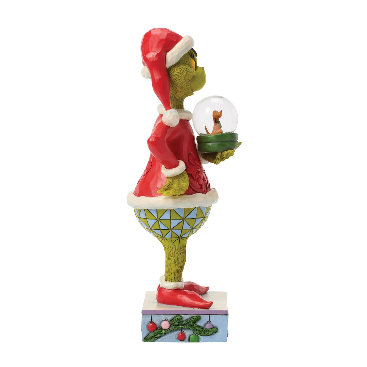 Disney Traditions ENESCO Il Grinch che tiene la cupola con Max