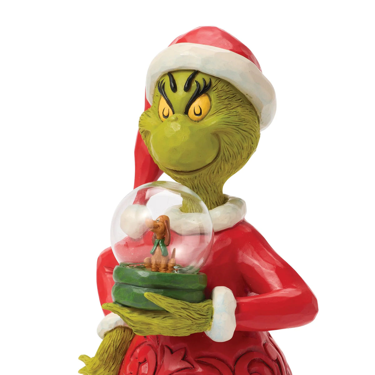 Disney Traditions ENESCO Il Grinch che tiene la cupola con Max