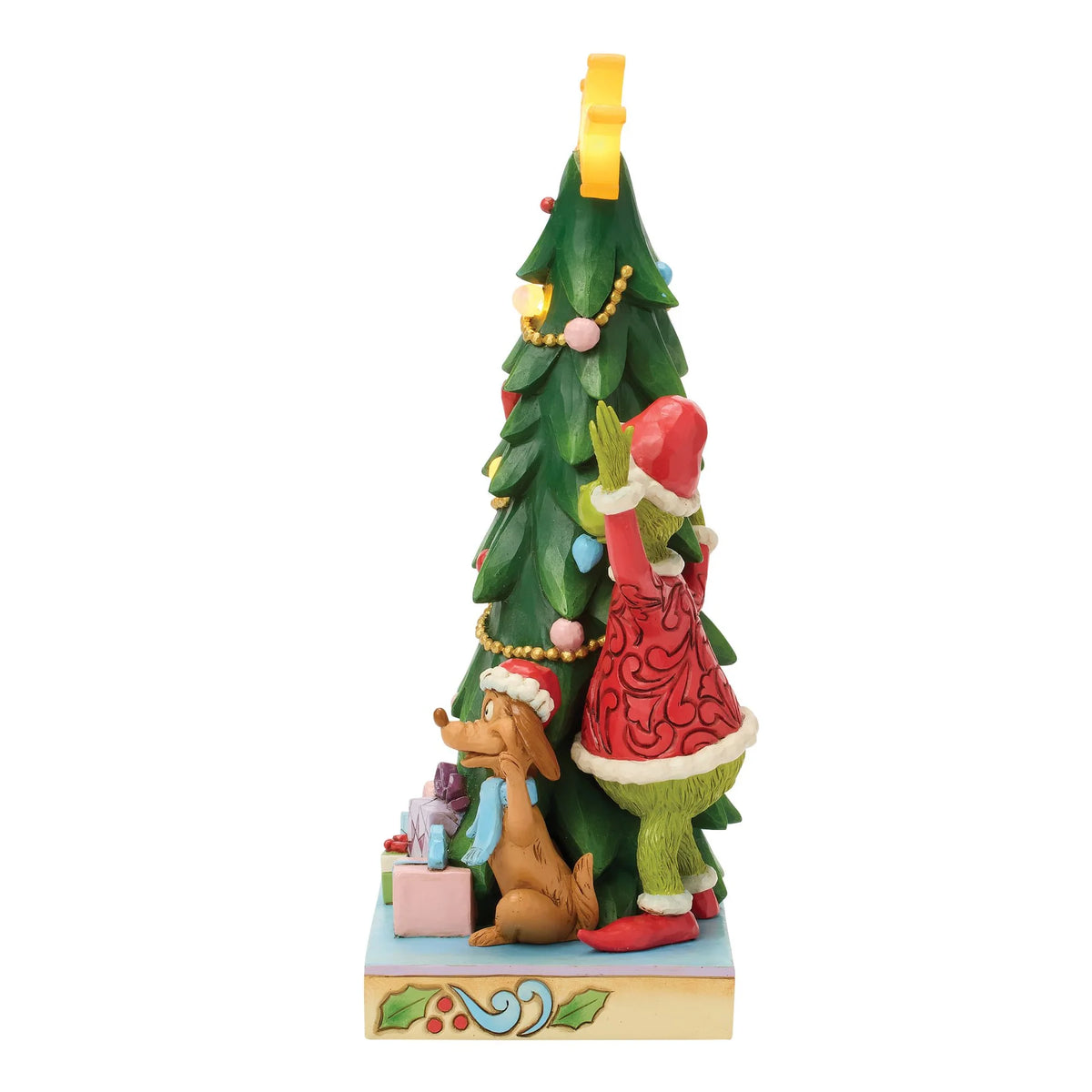 Disney Traditions ENESCO Grinch, Cindy, Max che sbircia