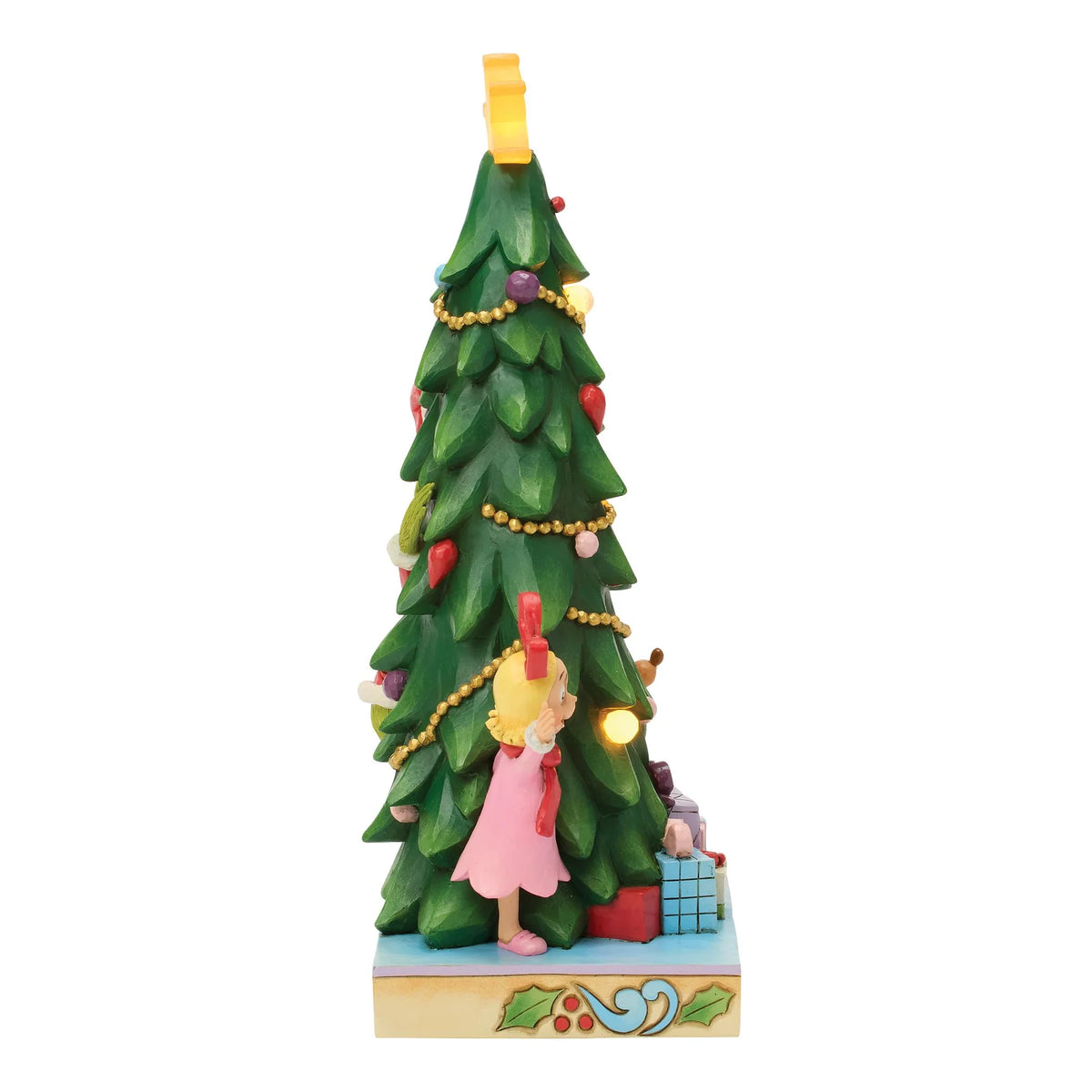 Disney Traditions ENESCO Grinch, Cindy, Max che sbircia