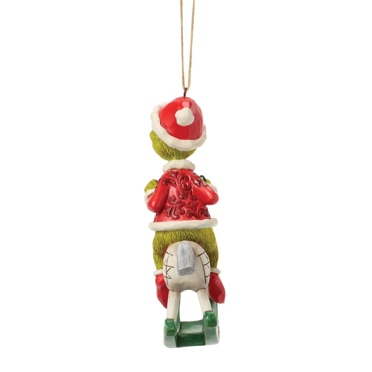 Disney Traditions ENESCO Il Grinch sul cavallo a dondolo Orn