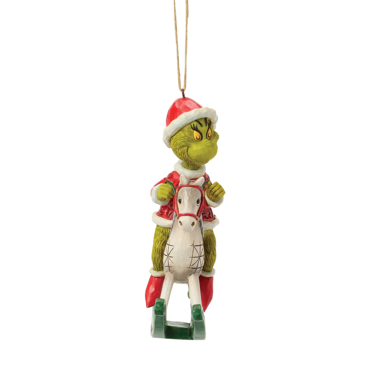 Disney Traditions ENESCO Il Grinch sul cavallo a dondolo Orn
