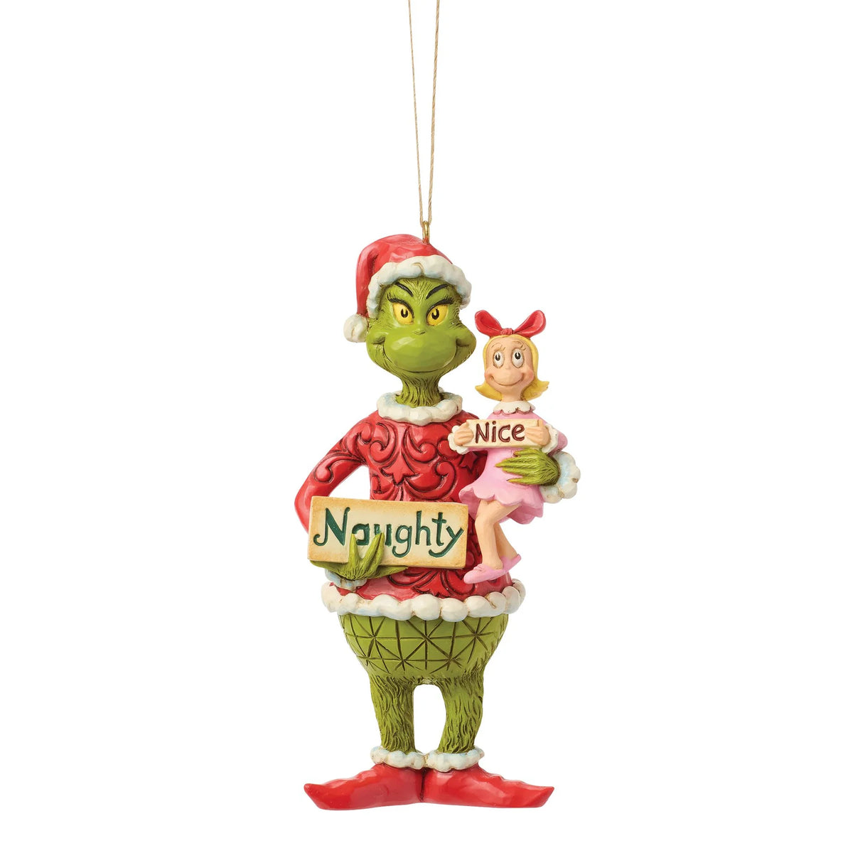 Disney Traditions ENESCO Il Grinch e Cindy Lou con il cartello
