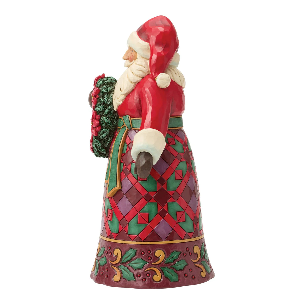 Disney Traditions ENESCO Babbo Natale con ghirlanda e stella di Natale