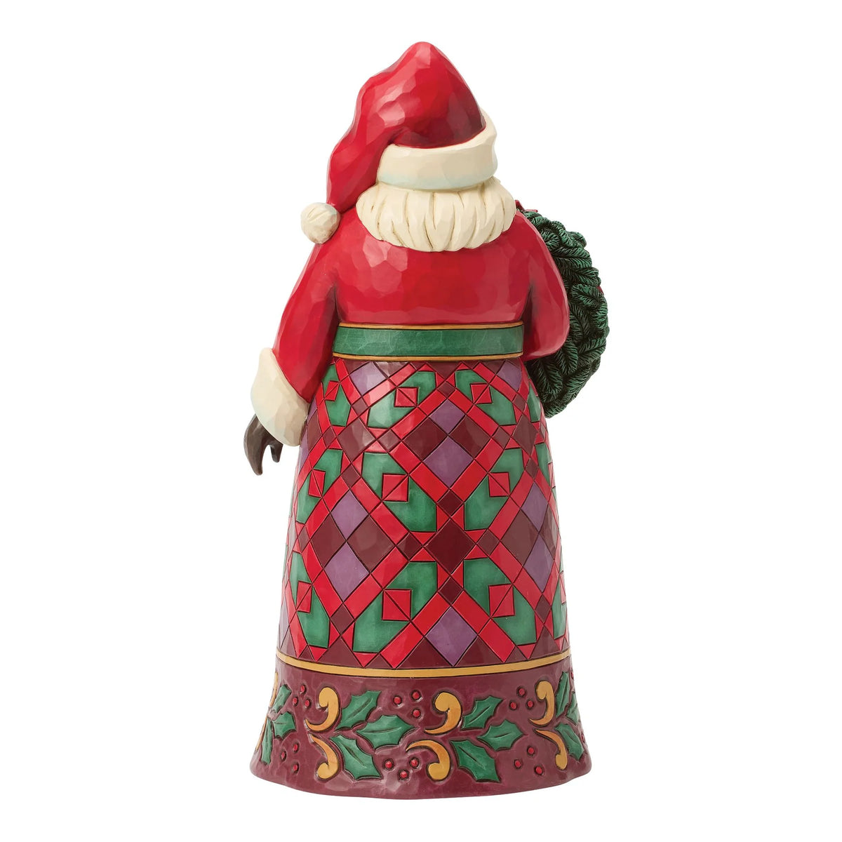 Disney Traditions ENESCO Babbo Natale con ghirlanda e stella di Natale