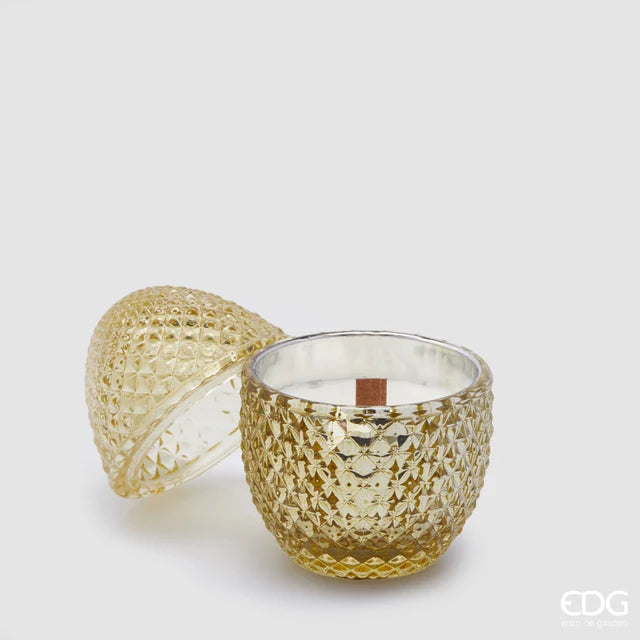 EDG Enzo de Gasperi Candela Uovo Ginger e Warm H12 D8 cm