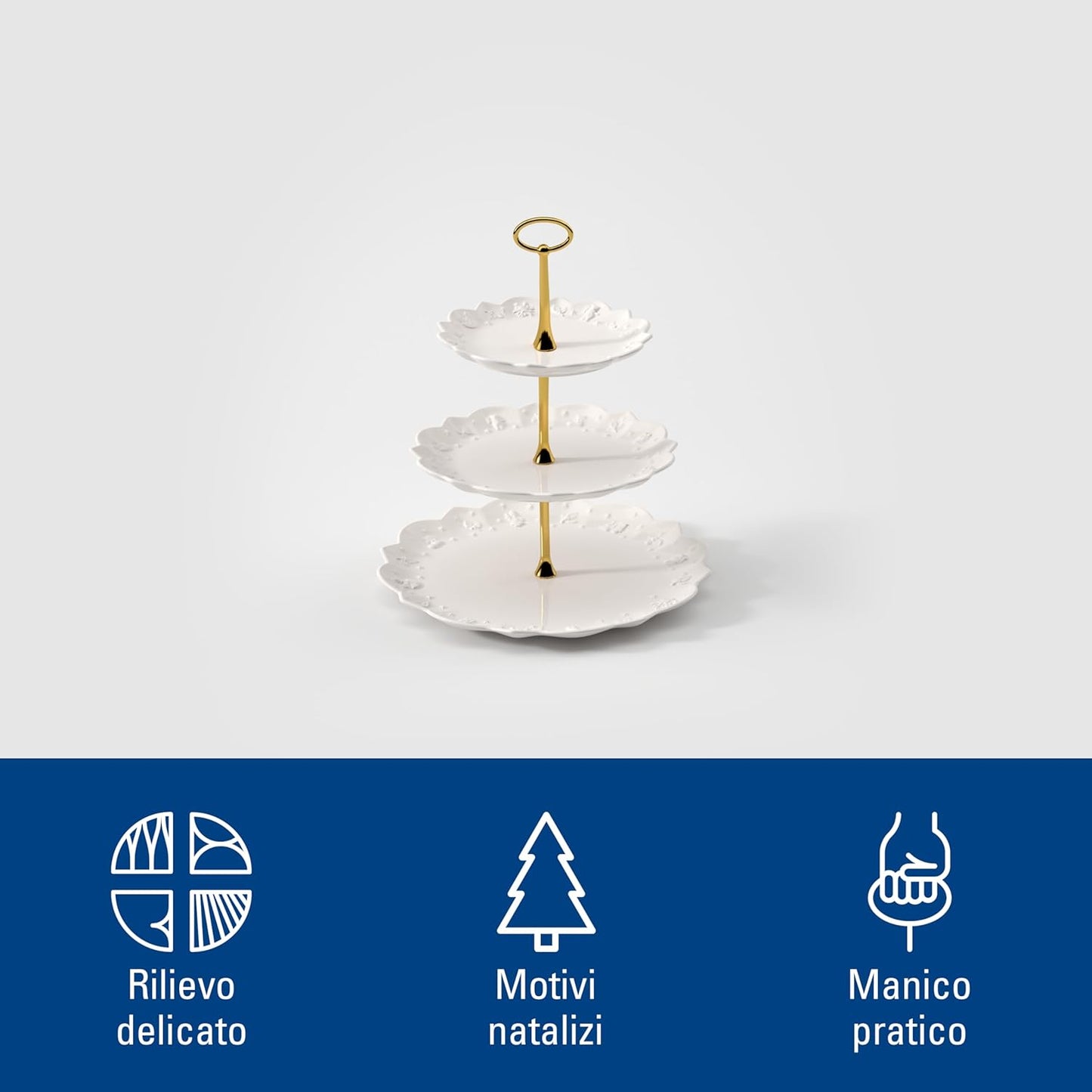 Villeroy & Boch, Toy's Delight Royal Classic Alzata Bianco, Decorazione Natalizie, Decorazioni per La Casa, Casa Decorazioni, Porcellana Premium