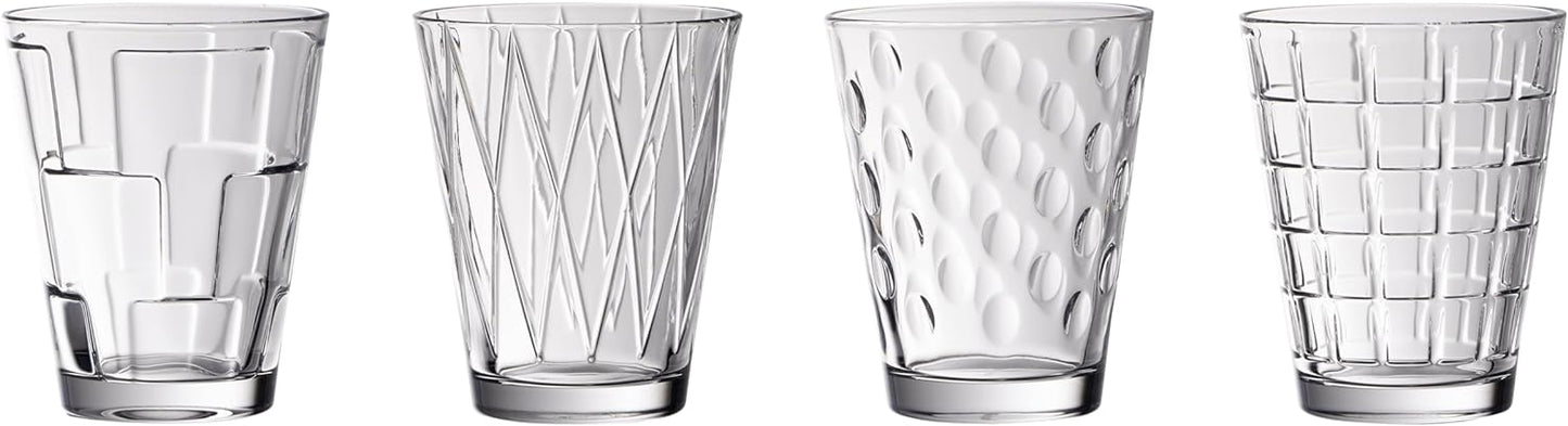 Villeroy & Boch - Dressed Up Bicchiere Da Acqua Set di 4 Trasparente, Lavabile in Lavastoviglie, Bicchieri Drink, Bicchiere di Succo, Set Bicchier, Cristallo