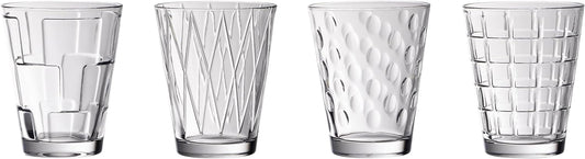 Villeroy & Boch - Dressed Up Bicchiere Da Acqua Set di 4 Trasparente, Lavabile in Lavastoviglie, Bicchieri Drink, Bicchiere di Succo, Set Bicchier, Cristallo