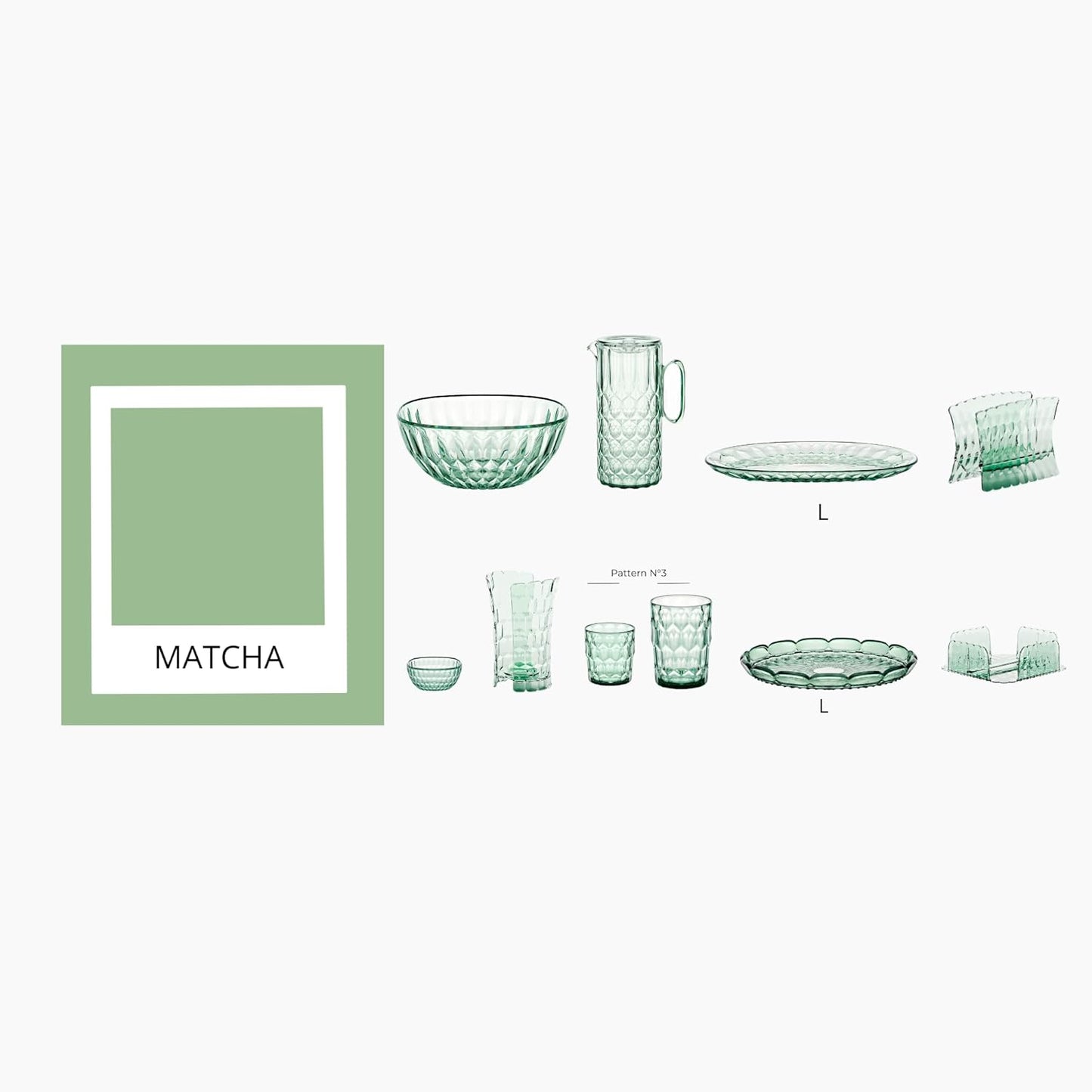 Guzzini - Vanity, Caraffa con coperchio Verde Matcha in Bio-based SAN e Bio-based SMMA - ARIA
