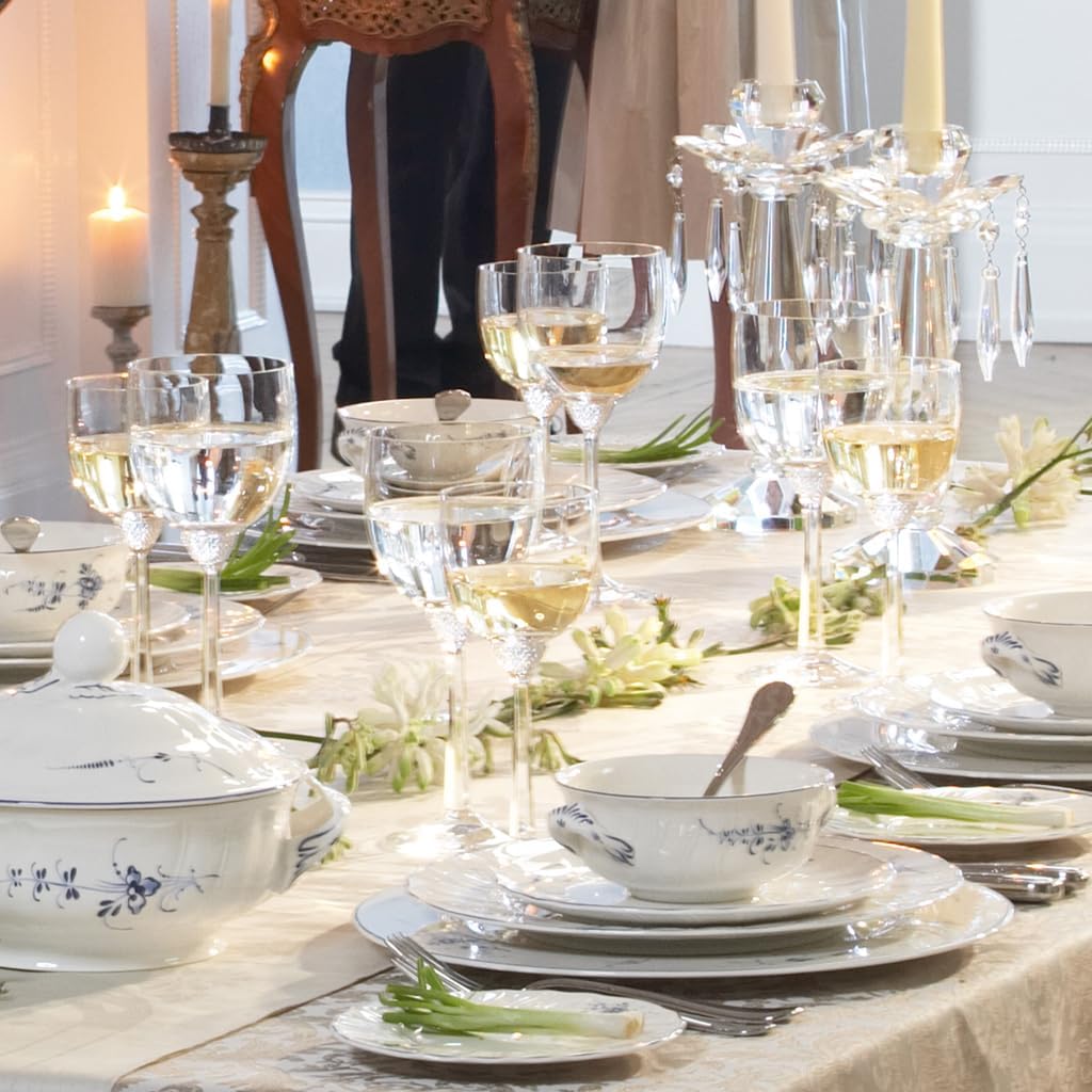 Villeroy & Boch - bicchiere vino bianco Octavie, pregiato calice cristallo, ricchi decori per ambiente uniche, trasparente, per lavastoviglie, 225 ml