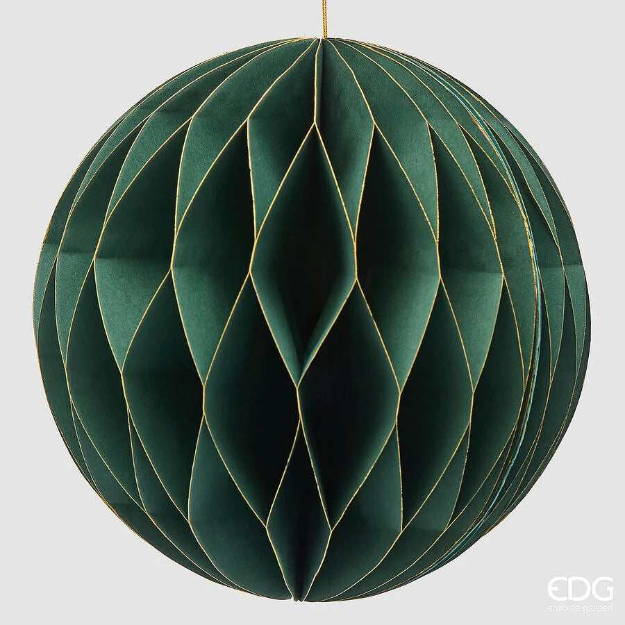 EDG Decoro Origami Addobbo Palla New Verde D20-C6