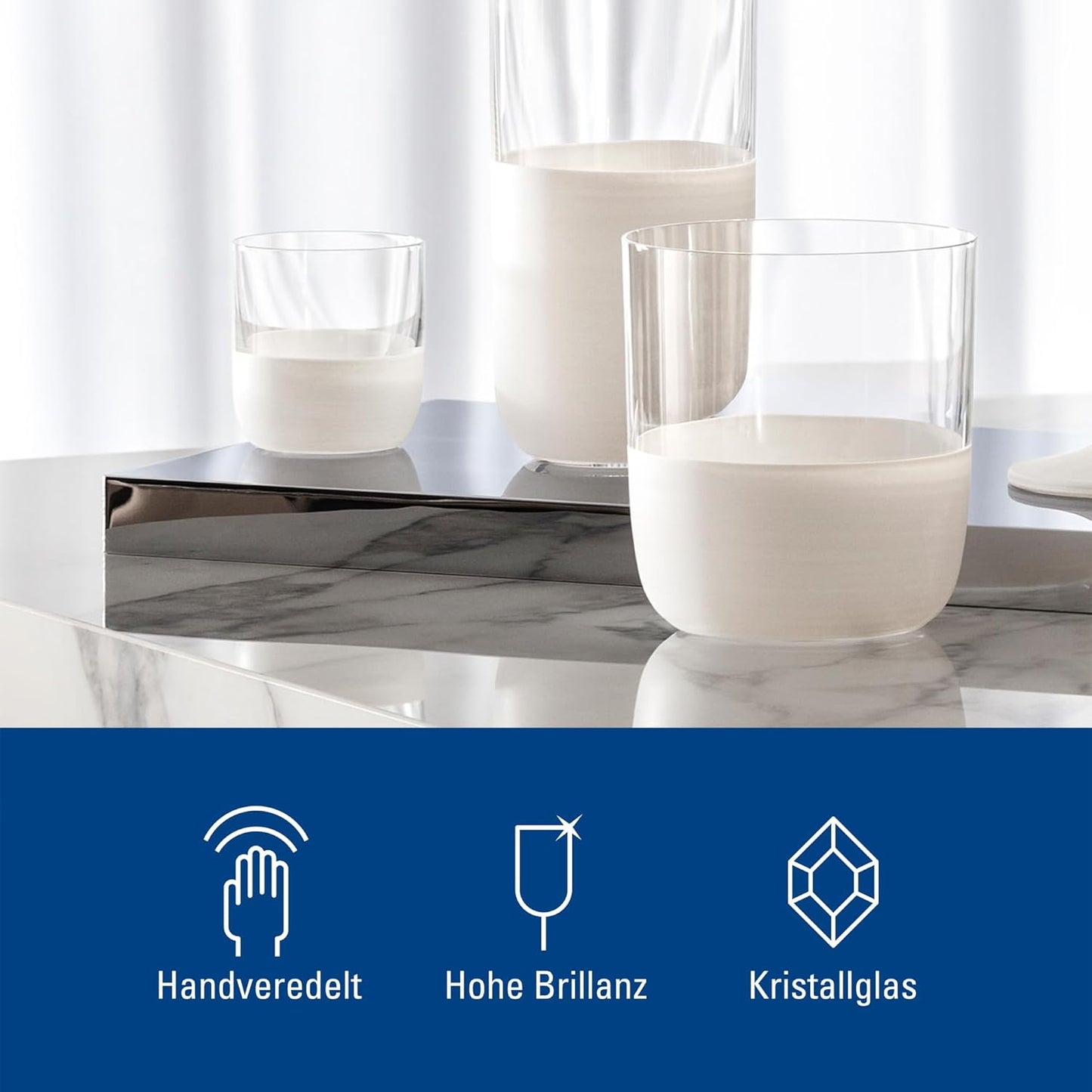Villeroy & Boch-Manufacture Bicchierino Da Shot Cristallo Bianco, 40 Ml, Set 4 Pezzi