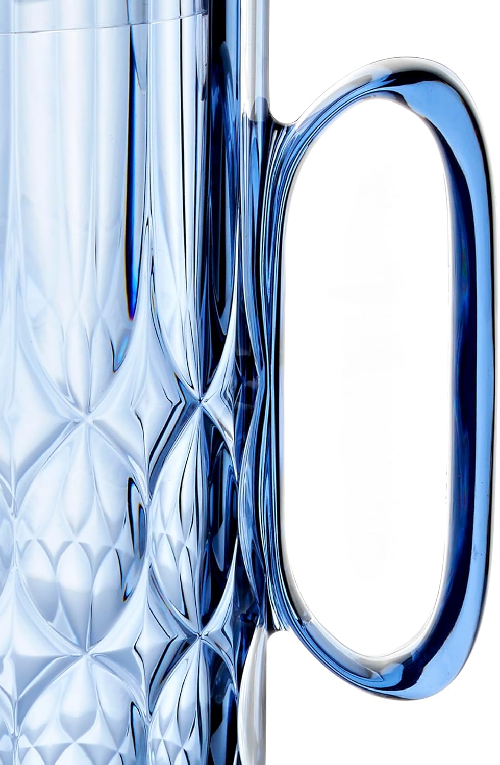 Guzzini - Vanity, Caraffa con coperchio, blu denim, in Bio-based SAN e Bio-based SMMA - ACQUA