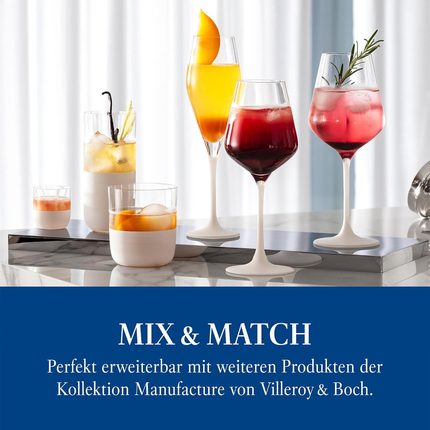 Villeroy & Boch-Manufacture Bicchierino Da Shot Cristallo Bianco, 40 Ml, Set 4 Pezzi