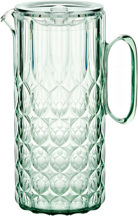 Guzzini - Vanity, Caraffa con coperchio Verde Matcha in Bio-based SAN e Bio-based SMMA - ARIA