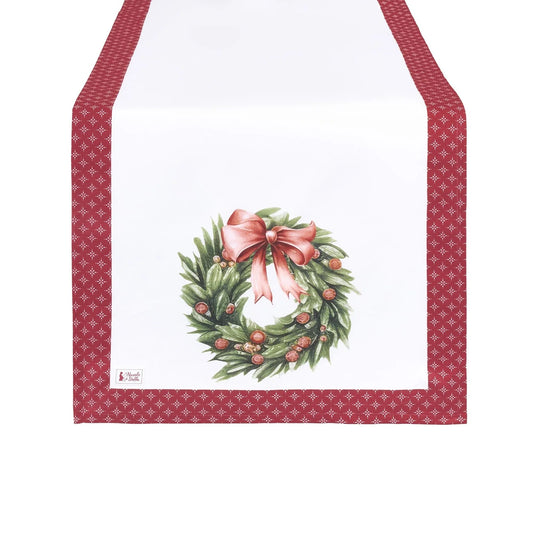 Nuvole di Stoffa Runner natalizio "Storia di Natale" 150x50 cm 2