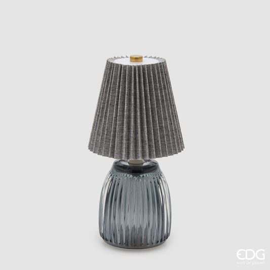 EDG Enzo De Gasperi Lampada da Tavolo Plissé H22 cm Grigio