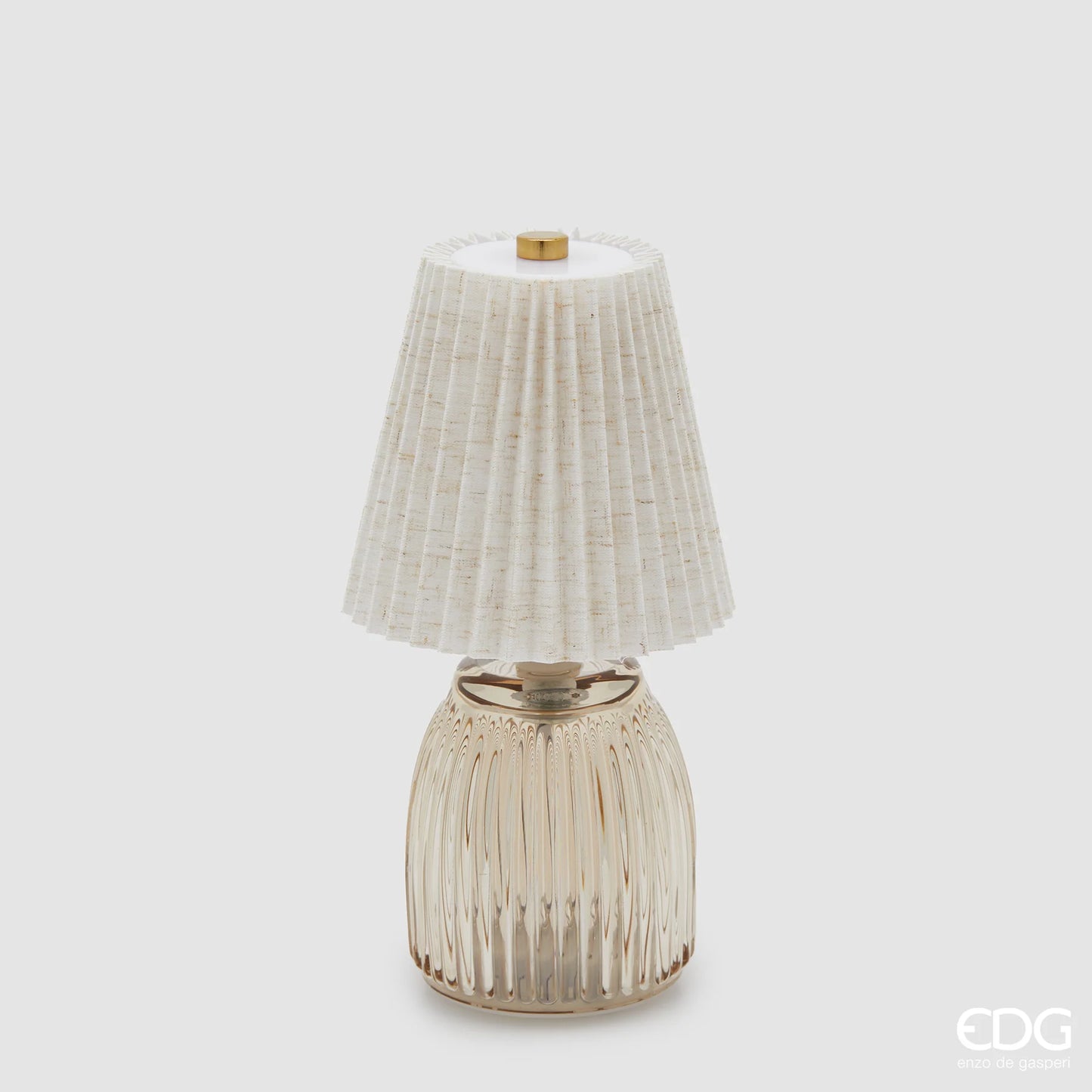 EDG Enzo De Gasperi Lampada da Tavolo Plissé H22 cm Sabbia
