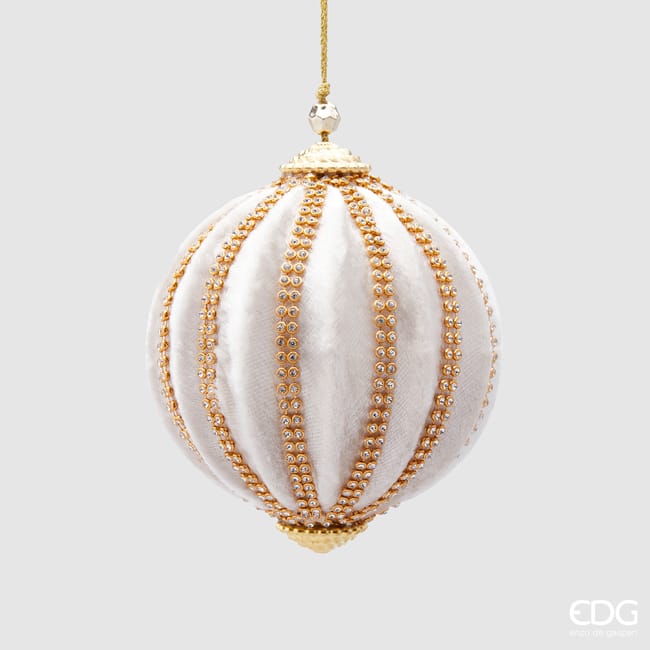 EDG Palla Spicchi velluto bianco