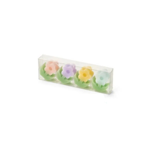 Nuvole di Stoffa Set 4 Candele tulipano in paraffina "Fiorirà" 4.8x2.5xH5.8 cm