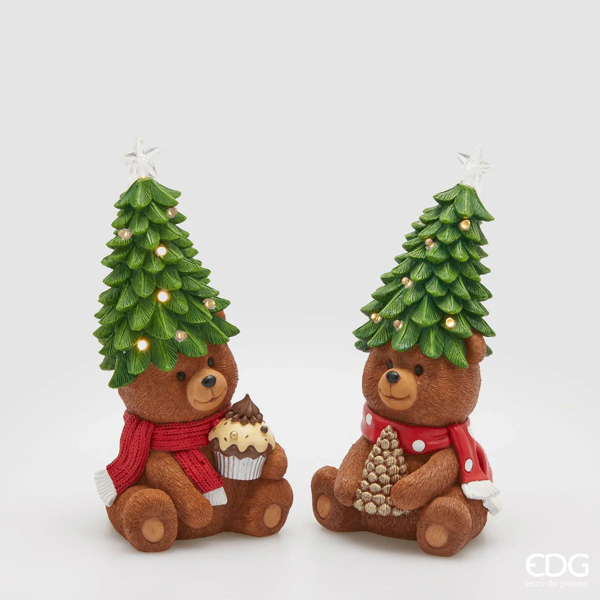 EDG Enzo De Gasperi | Decorazione orso goloso con LED Natale 2025