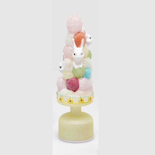 EDG Decoro Topiary Twist Giallo LED H33 cm